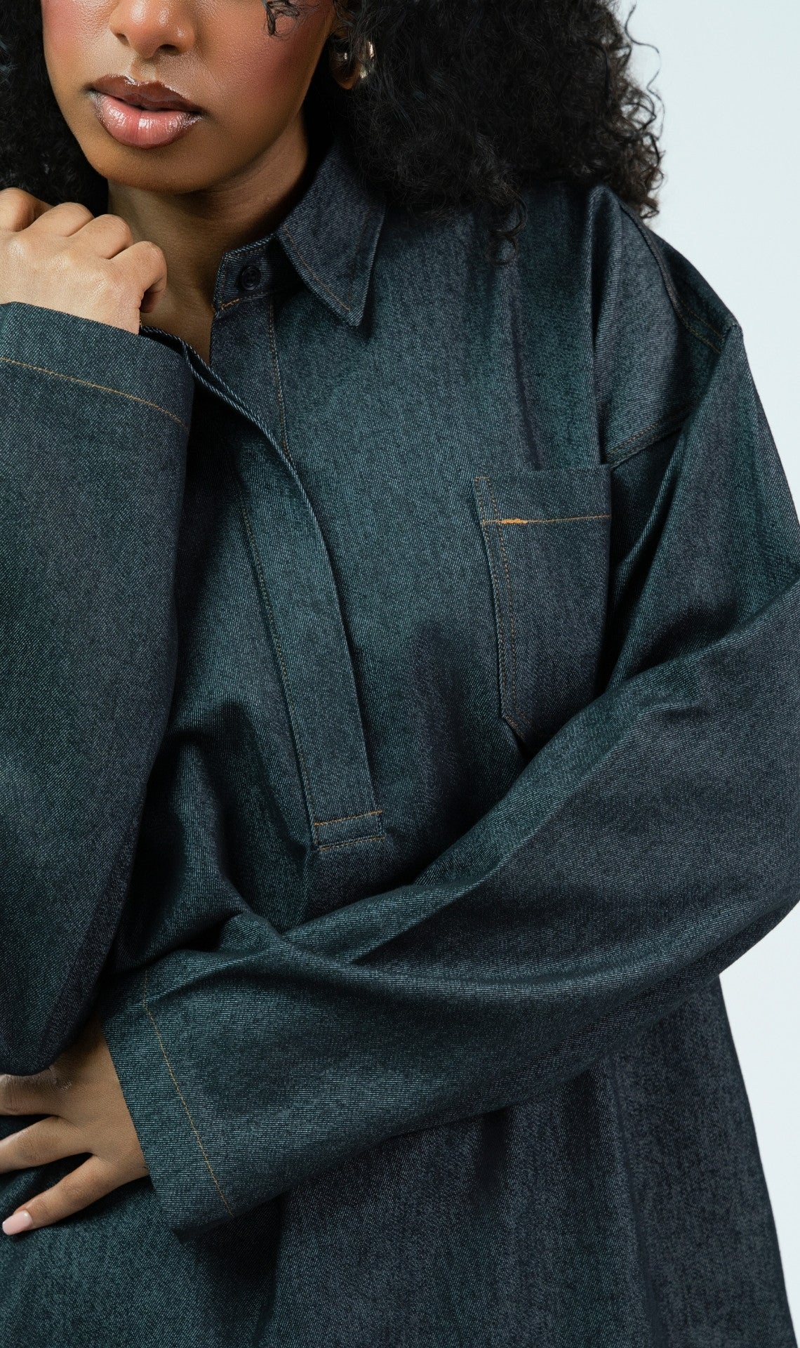 Ensemble Denim top et pantalon FADED BLACK