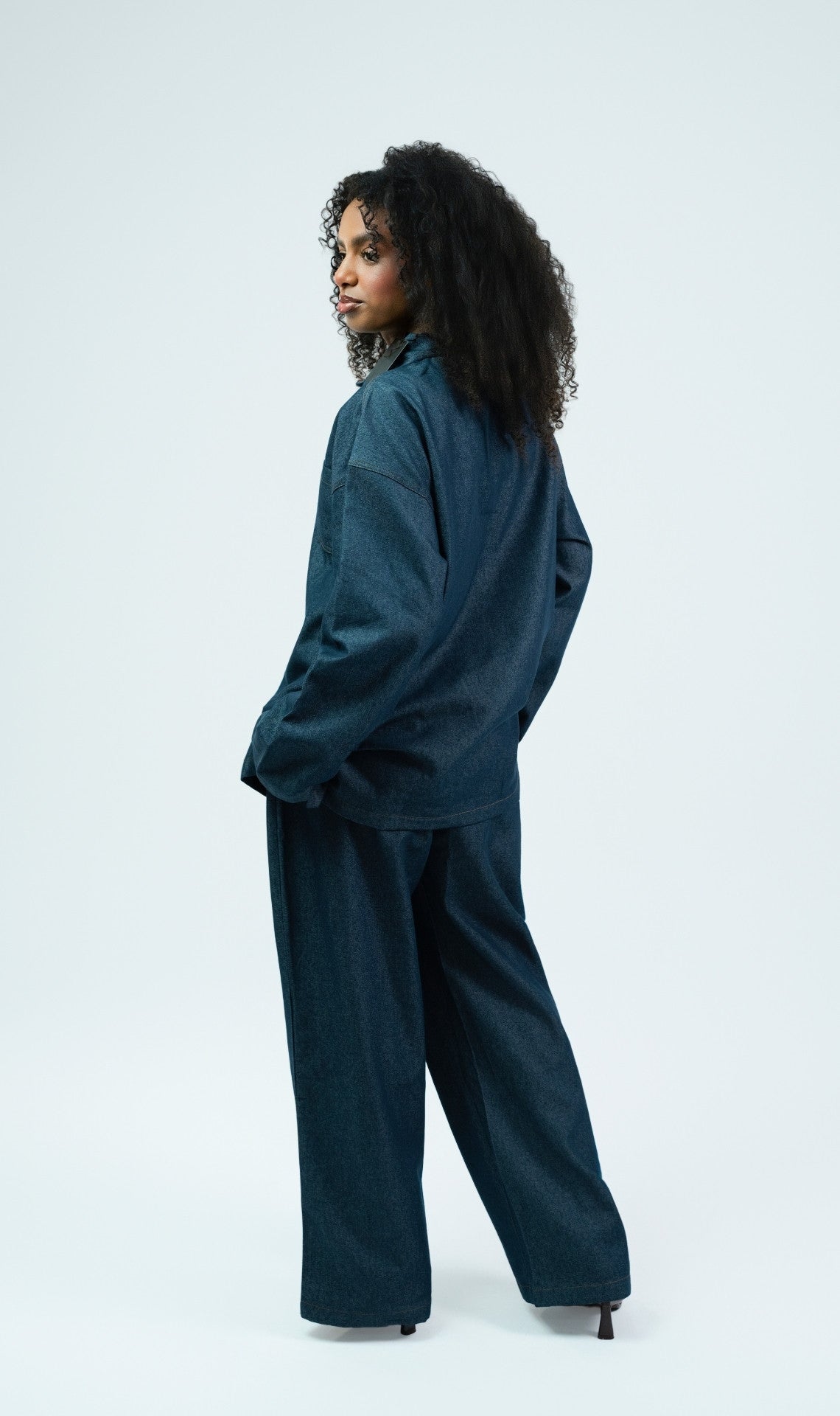 Ensemble Denim top et pantalon BLEU DESTROY