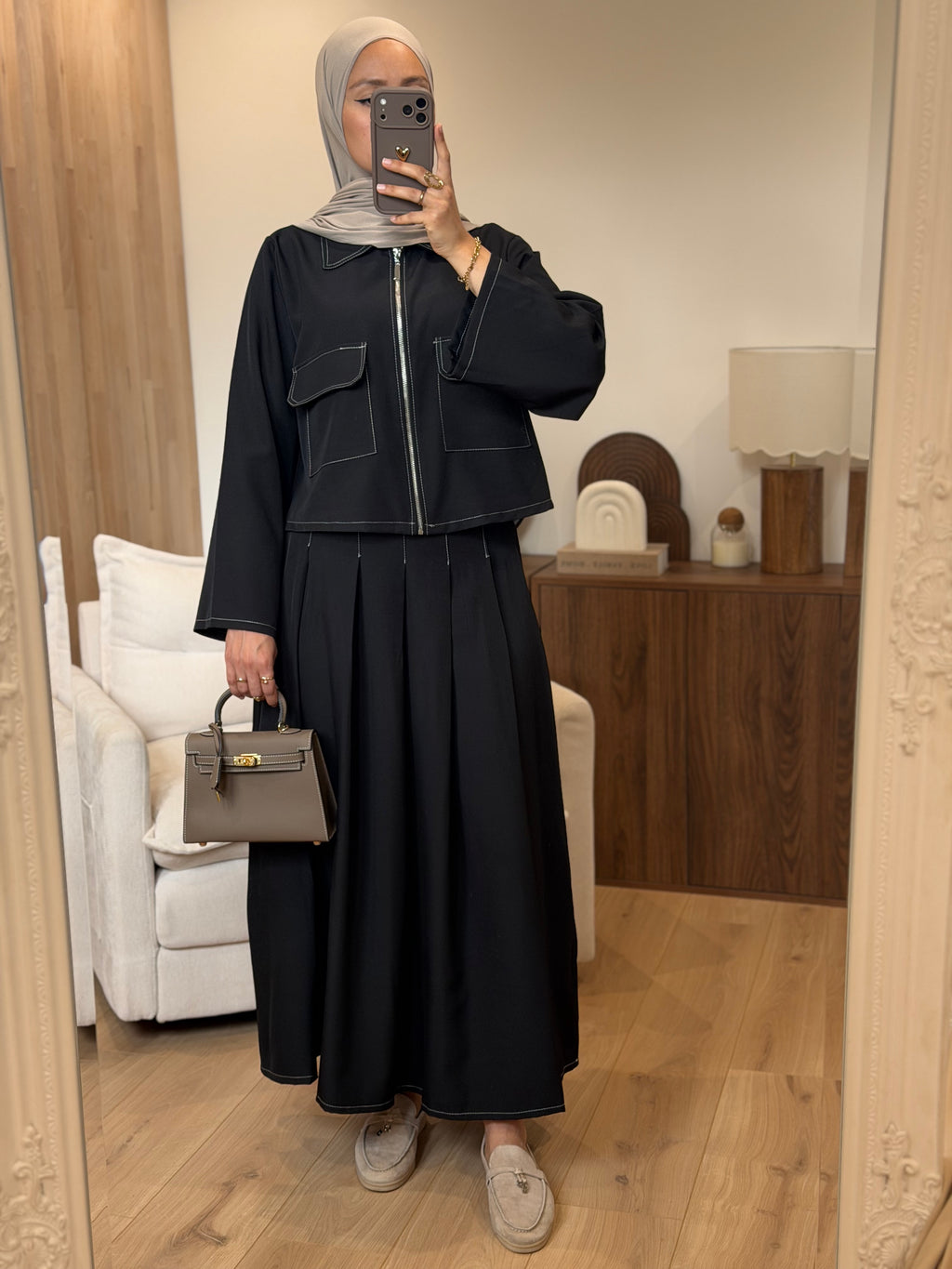 Ensemble jupe/chemise Nella